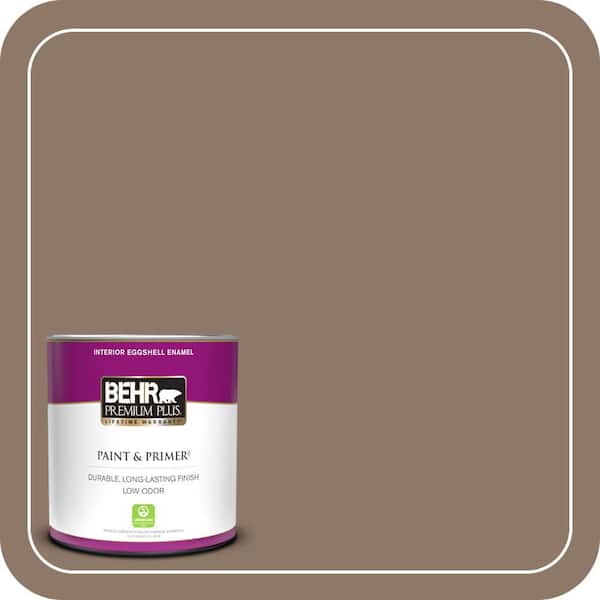 BEHR PREMIUM PLUS 1 qt. #PPU5-05 Coconut Shell Eggshell Enamel Low Odor Interior Paint & Primer