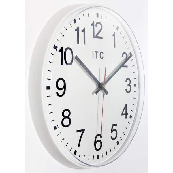 Infinity Instruments Prosaic 12 in. Round Business Wall Clock