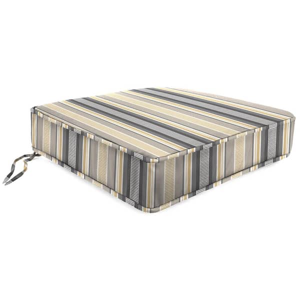 22.5 in. W x 22.5 in. D x 5 in. T Square Outdoor Deep Seat Cushion in Clyde Grey