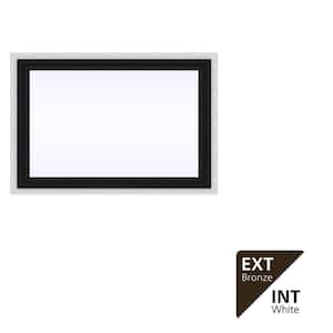 JELD-WEN 36 in. x 24 in. V-4500 Series Bronze FiniShield Vinyl