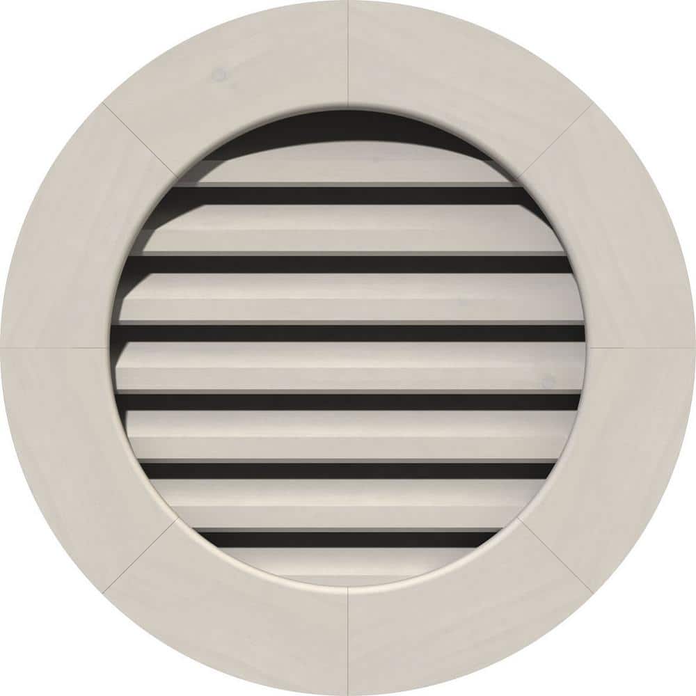 39 in. x 39 in. Round Primed Smooth Pine Wood Paintable Gable Louver Vent price history on PriceWatchPro