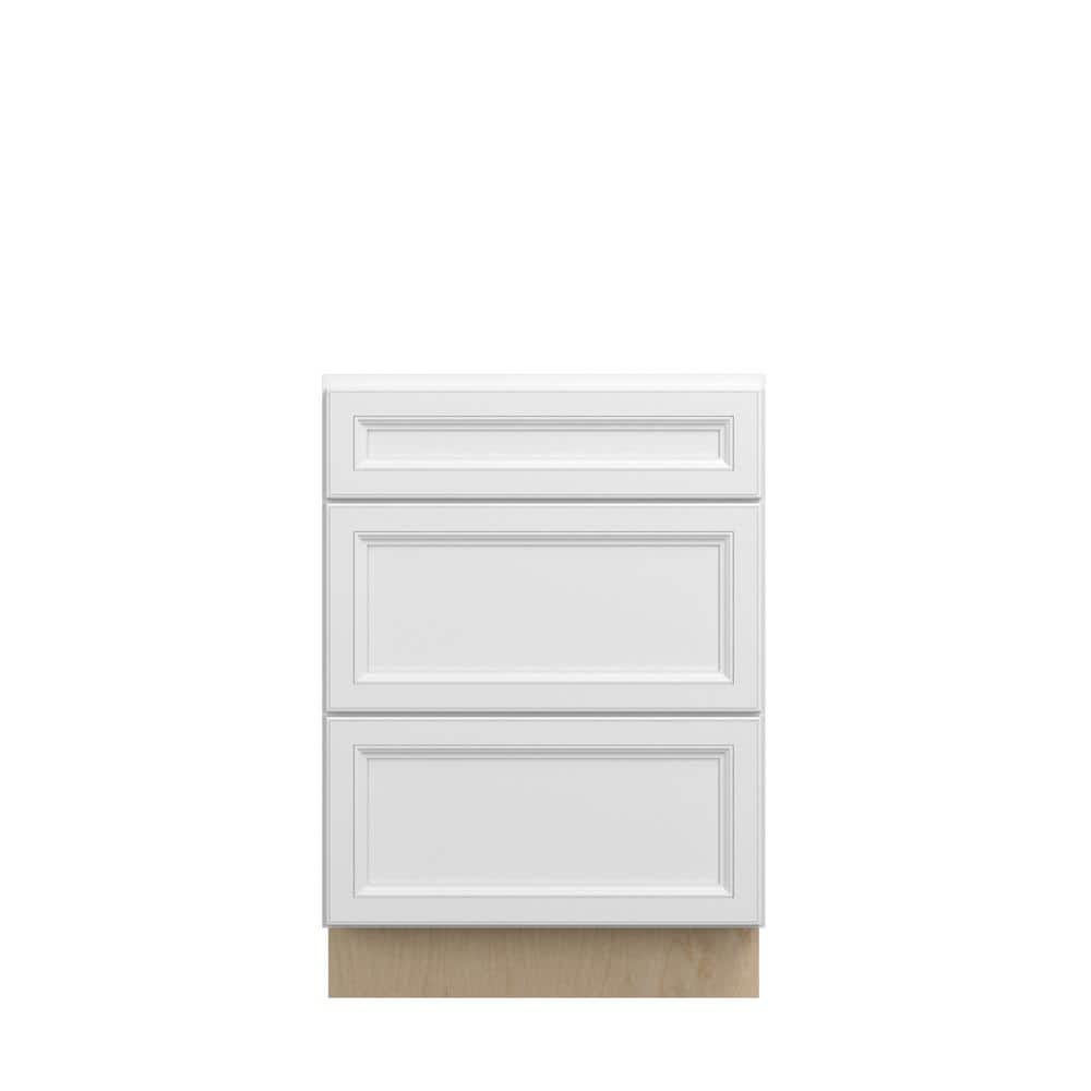 Damascus Raised 24 in. W x 34.5 in. H x 24 in. D in French Vanilla Plywood Assembled Drawer Base Cabinet price history on PriceWatchPro