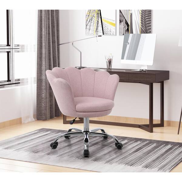 pink shell office chair