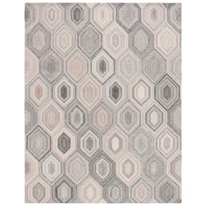 Abstract Natural/Gray 8 ft. x 10 ft. Abstract Geometric Area Rug