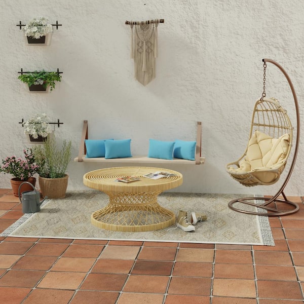 Jordan Manufacturing 18 in. L x 12 in. W x 4 in. T Outdoor Lumbar Throw Pillow in Celosia Ice (2-Pack)