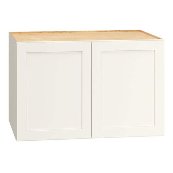 QuickShip Cottage 37 in. W x 24 in. D x 24 in. H Assembled Plywood Shaker Wall Kitchen Cabinet in White