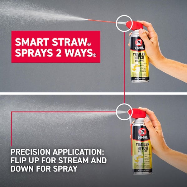 best lubricant for trailer hitch 3-IN-ONE 10 oz. Trailer Hitch Gel Lube with Smart Straw Spray 12010