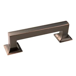 Studio Collection 3-3/4 in. (96 mm) C/C Oil-Rubbed Bronze Highlighted Cabinet Door and Drawer Pull (10-Pack)