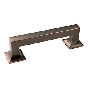 Studio Collection Pull 3-3/4 Inch (96mm) Center to Center Oil-Rubbed Bronze Highlighted Finish