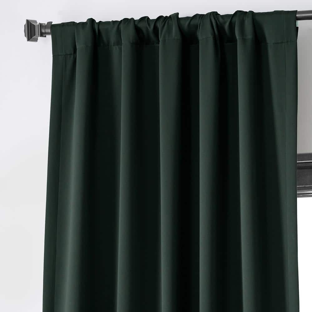 Dark Mallard Polyester Blackout Curtain Panel 50" x 96"