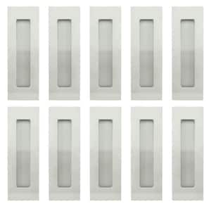 FHIX 7-1/16 in. L Satin Stainless Steel Rectangular Flush Cup Pull (10-Pack)