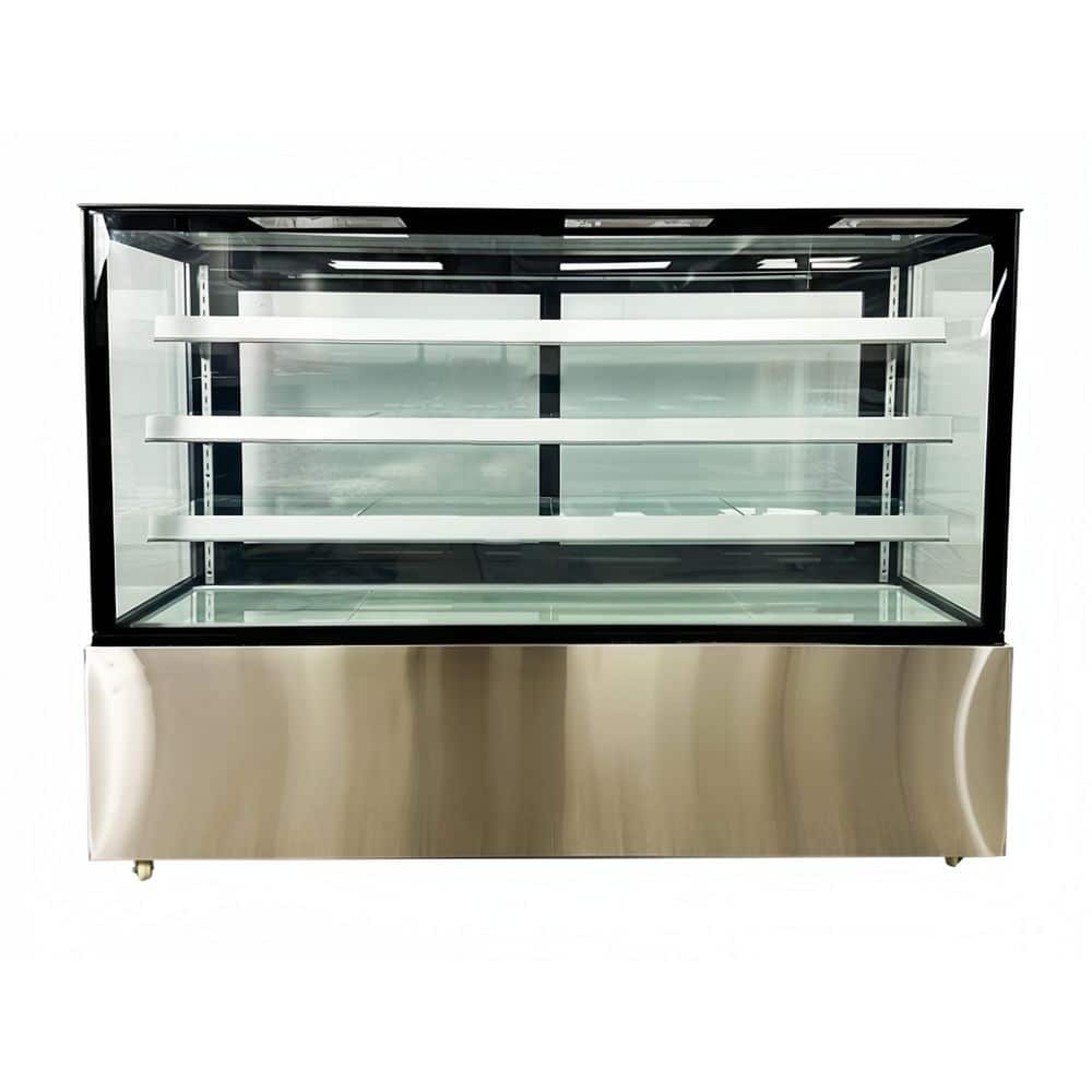 72 in. 28.6 cu. ft. Commercial Bakery Display Case Sliding 2-Door Glass Front Refrigerator in Stainless Steel price history on PriceWatchPro