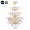 Lavish Home 100-Pack 5 oz. Plastic Champagne Glasses JG1012-1