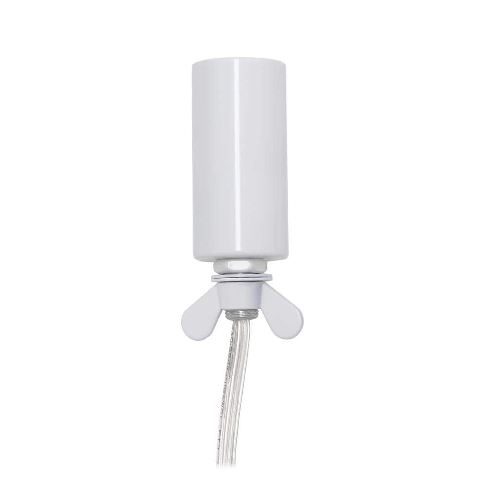 White Crystal Sequin Table Lamp for Kids Nursery