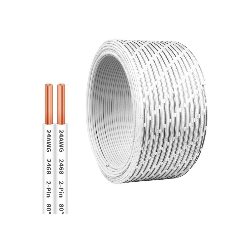 50 ft. 24 Gauge /2-Conductor Stranded Grounded Landscape Lighting Wire Roll for Garage Door Sensor and Low-Voltage price history on PriceWatchPro