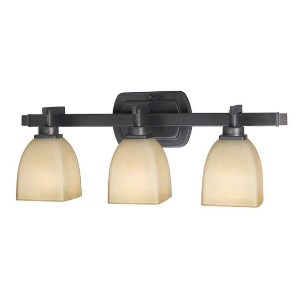 World Imports Galway 3-Light Oil Rubbed Bronze Flushmount Wall Light