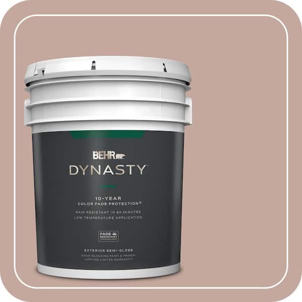 BEHR DYNASTY 5 gal. Home Decorators Collection #HDC-NT-06 Patchwork Pink Semi-Gloss Enamel Exterior Stain-Blocking Paint & Primer