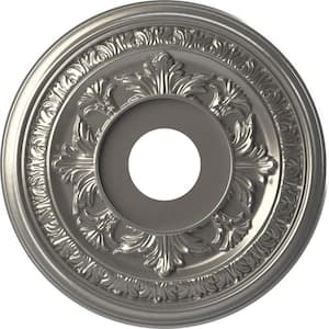 16 in. O.D. x 3-1/2 in. I.D. x 1 in. P Baltimore Thermoformed PVC Ceiling Medallion in Aged Dark Steel