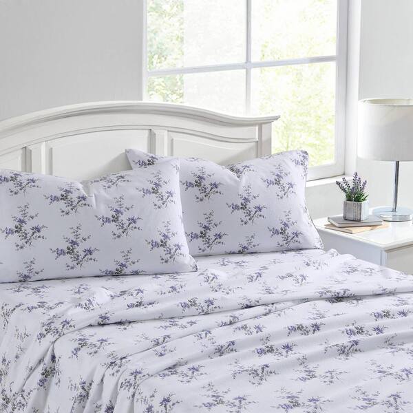 Cotton Full Purple Laura Ashley Sheet Set