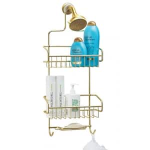Rustproof Extra-Large Shower Caddy in Gold