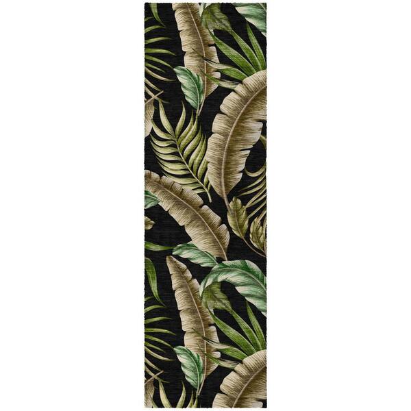 Dream Shag Premium Machine Washable Abstract ADS196 Midnight 2 ft. x 7 ft. Runner Rug