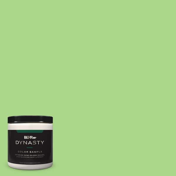 BEHR DYNASTY 8 oz. #430B-4 Peas in a Pod Semi-Gloss Enamel Stain ...