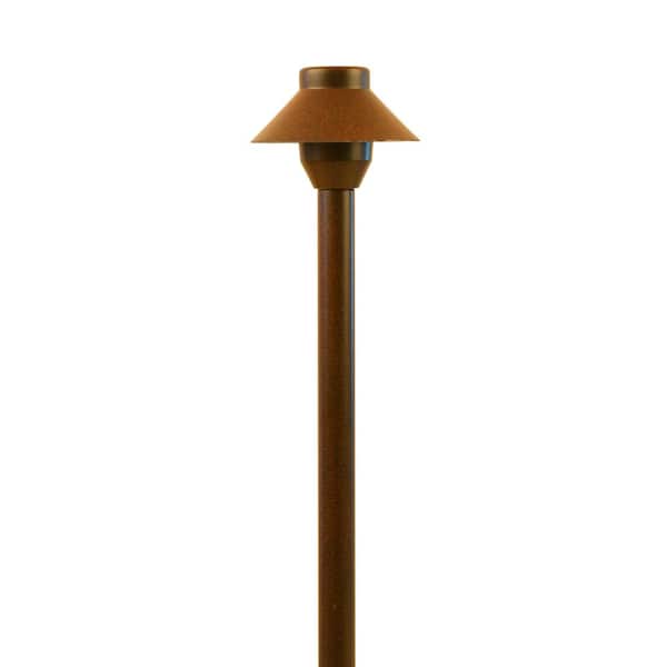 Best Pro Lighting Low Voltage Rust Outdoor Landscape Small Hat Pathway Light