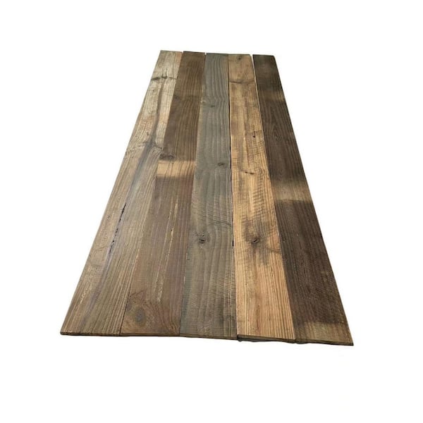 Ejoy 79 in. x 4.8 in. x 0.4 in. Rustic Look Weathered Reclaimed
