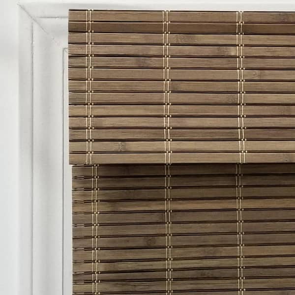 Bayhead White 29W x 60H Cordless Woven Wood Roman Shades Sizes 20-72 Wide and 24-72 High 