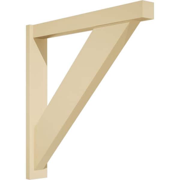 Ekena Millwork Traditional 5 in. W x 36 in. H x 36 in. D Signature Urethane Polyurethane Outlooker with Block Ends