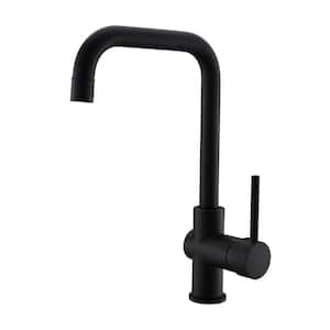 Single Handle Pull Down Sprayer Kitchen Faucet with Spot Resistant in Matte Black