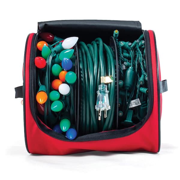 Premium Christmas Light Storage Bag with Metal Reels - Stores Upto 600  Average Size Xmas Lights bulbs