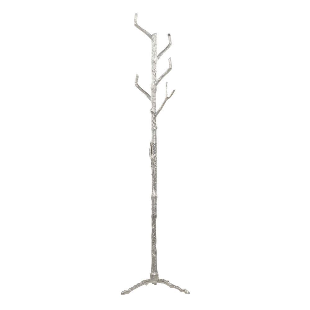Oversized Silver Aluminum Tree Branch Coat Stand
