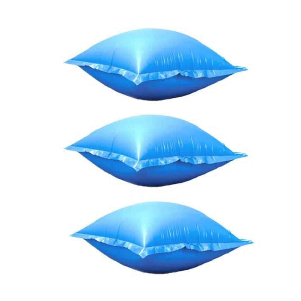 4x4 Feet Blue Vinyl Winterizing Air Pillow Set for Above-Ground Pools