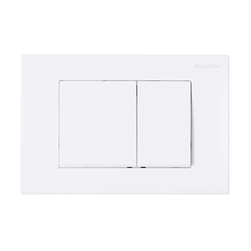 Swiss Madison Wall Mount Dual Flush Actuator Plate with Square Push
