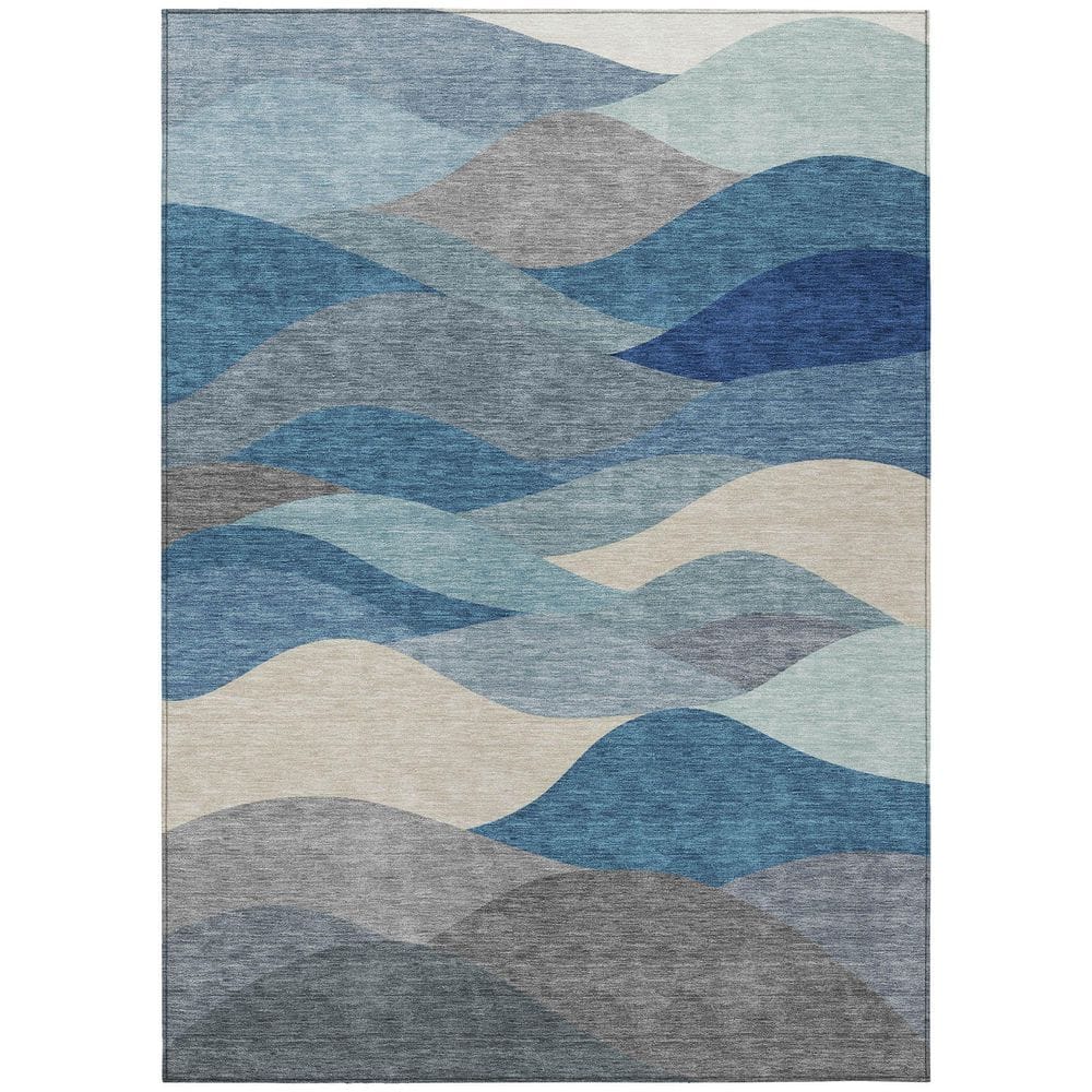 Chantille Machine Washable Indoor/Outdoor Abstract ACN2378 Blue 10 ft. x 14 ft. Area Rug price history on PriceWatchPro