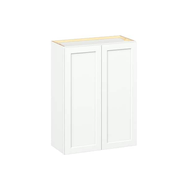 Emerson Pure White Wall 2 Door Ready to Assemble Kitchen Cabinet (27 in. W x 36 in. H x 12 in. D)