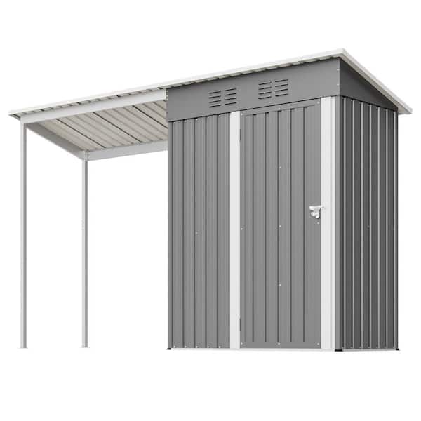 5 ft. W x 3 ft. D Metal Shed with Floor Frame (15 sq. ft. )