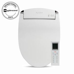 JX Electric Bidet Seat for Elongated Toilets in White