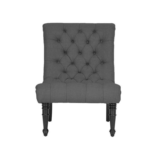 Baxton Studio Caelie Gray Fabric Accent Chair