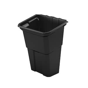 Plastic Waste Basket Service Cart Accessory (2 Pack)