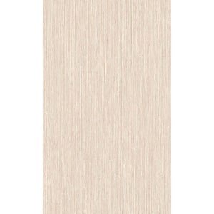 Pink Vertical Mini Stripes Plain Printed Non-Woven Non-Pasted Textured Wallpaper 57 sq. ft.