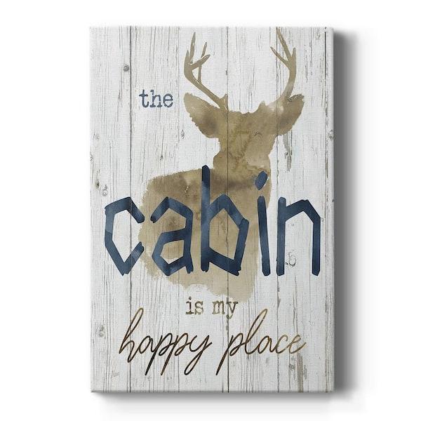 Wexford Home Happy Place Cabin By Wexford Homes Unframed Giclee Home Art Print 36 in. x 24 in.