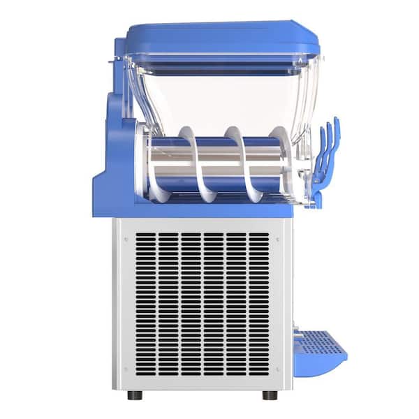 BZD 1522 oz. Snow Cone Machine in Blue with Stainless Steel Body, 3 x 15 L Tanks