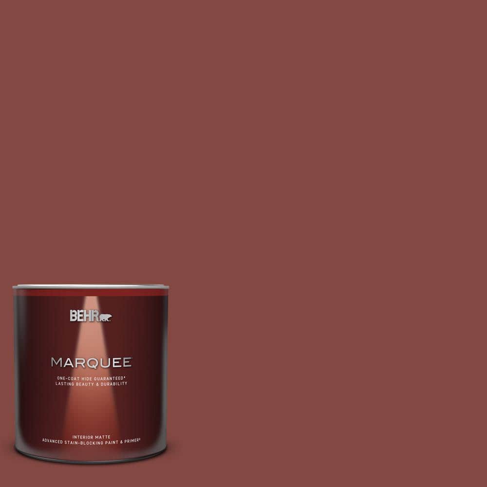 1 qt. #S-H-170 Red Brick Matte Interior Paint & Primer