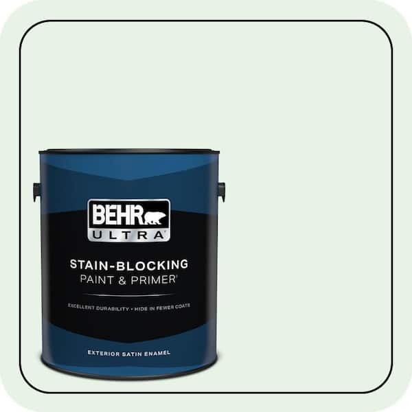 BEHR ULTRA 1 gal. #450A-1 Crystal Gem Satin Enamel Exterior Paint & Primer