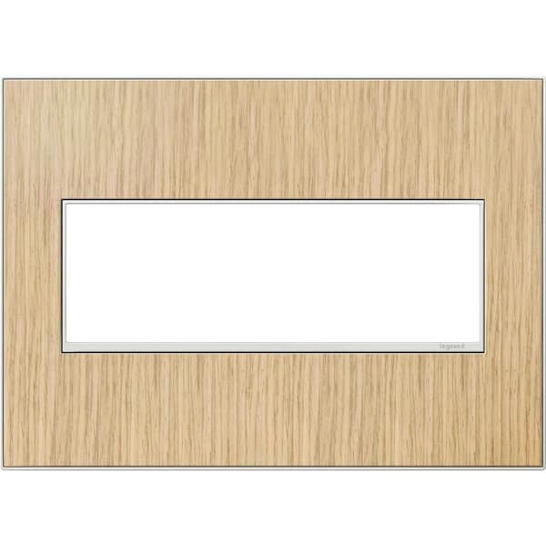 Legrand adorne 3 Gang Decorator/Rocker Wall Plate, French Oak (1-Pack)