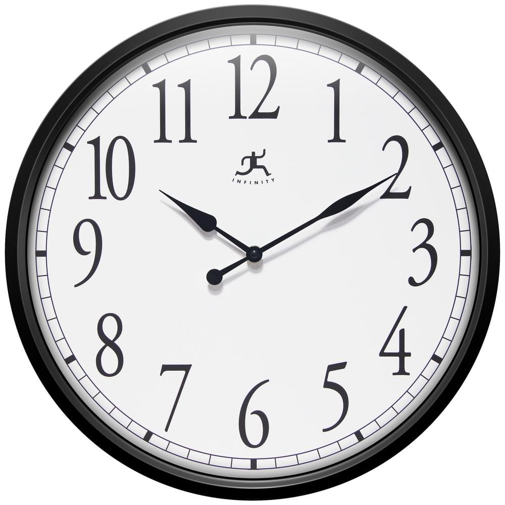 Infinity Instruments Bromidic 16 in. Indoor Wall Clock 20311BK-4556 ...