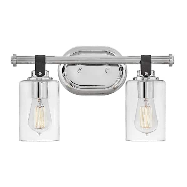 HINKLEY Halstead 16.0 in. 2 Light Chrome Vanity Light 52882CM - The ...