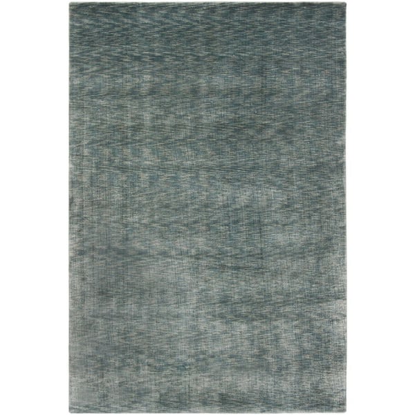 Mirage 6 ft. x 9 ft. Blue/Gray Solid Color Abstract Area Rug